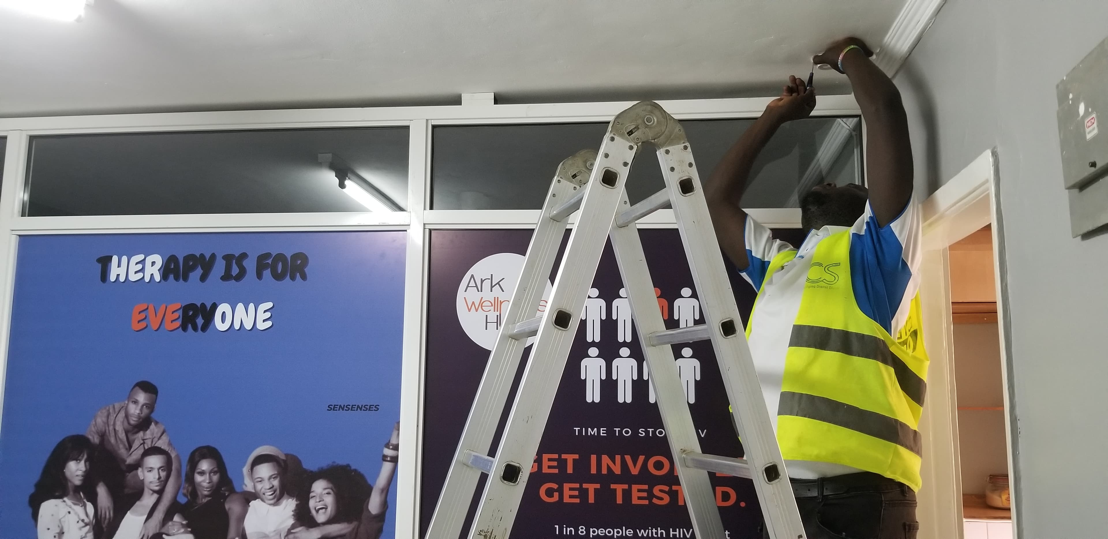 Cybernet security installation on site